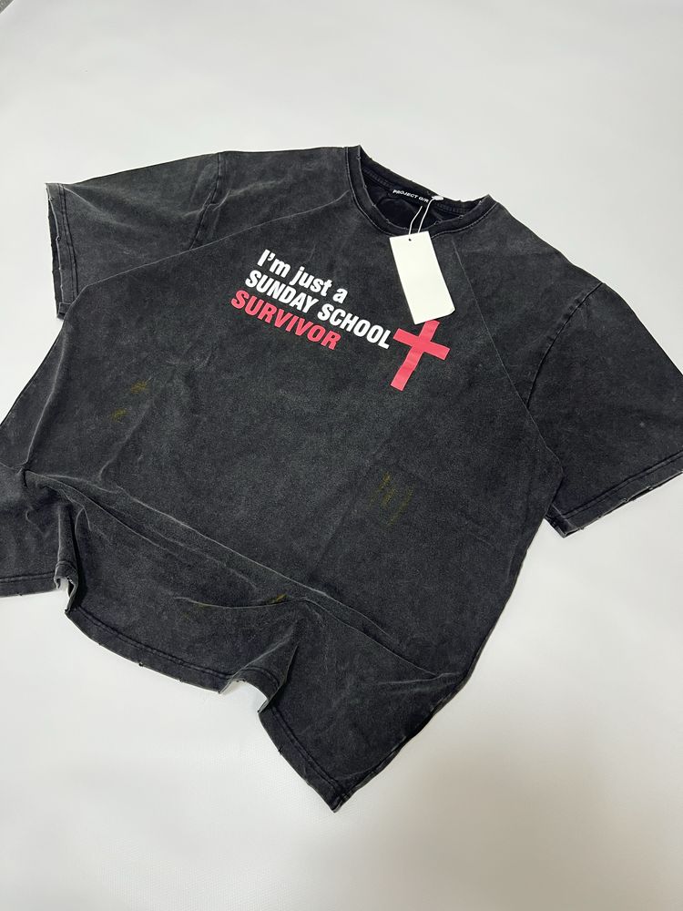 Футболка Grailz Project G/R opium archive washed black M