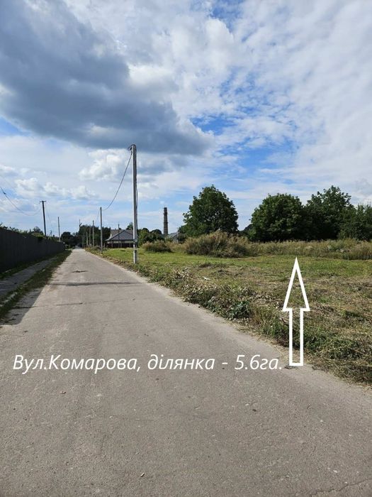 Продаж‼️Земельна ділянка - 5.6га межує з м.Васильків, вул.Комарова