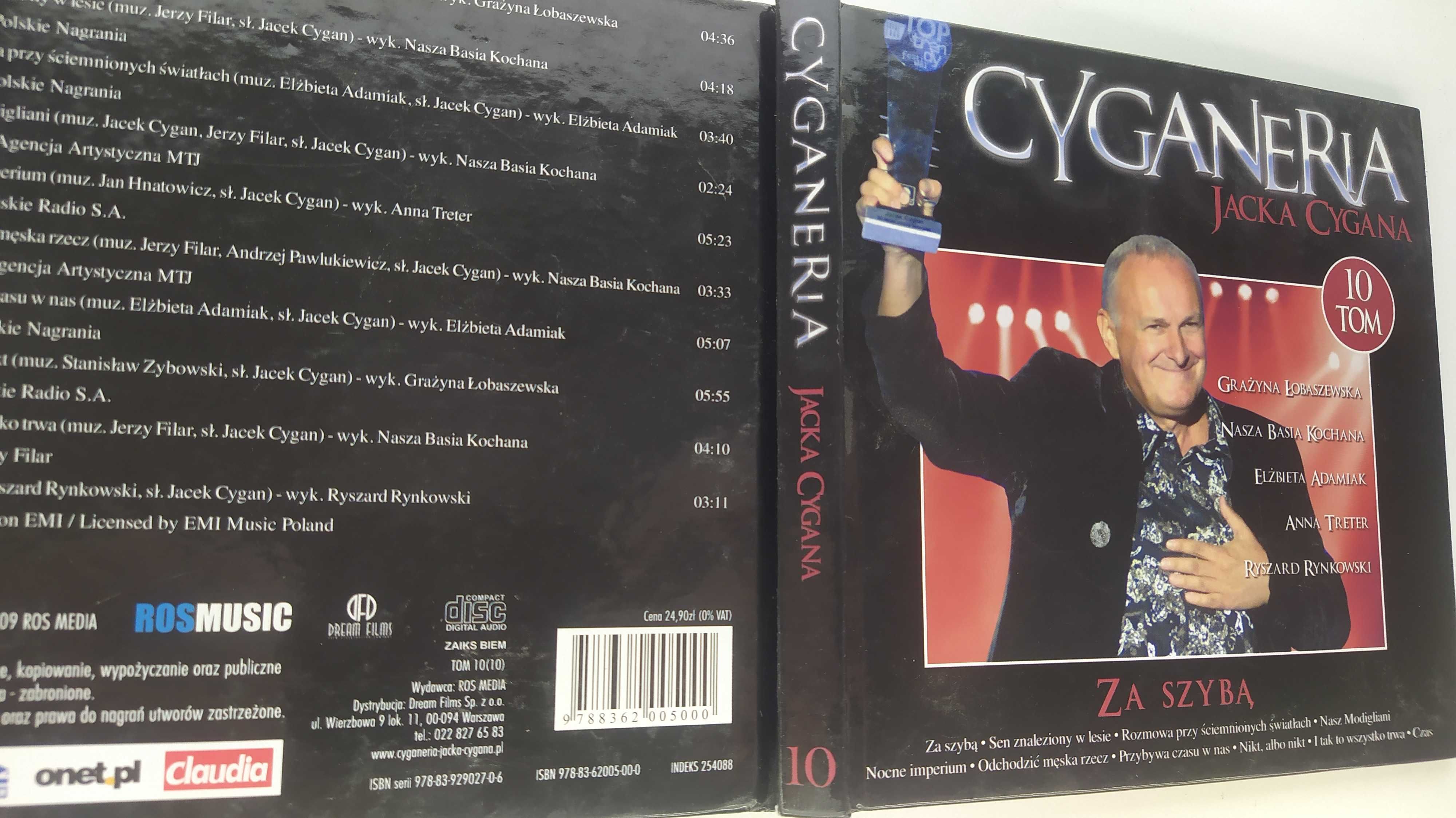 Cyganeria Jacka Cygana 10 TOM CYGAN Za szybą CD wydanie książeczkowe