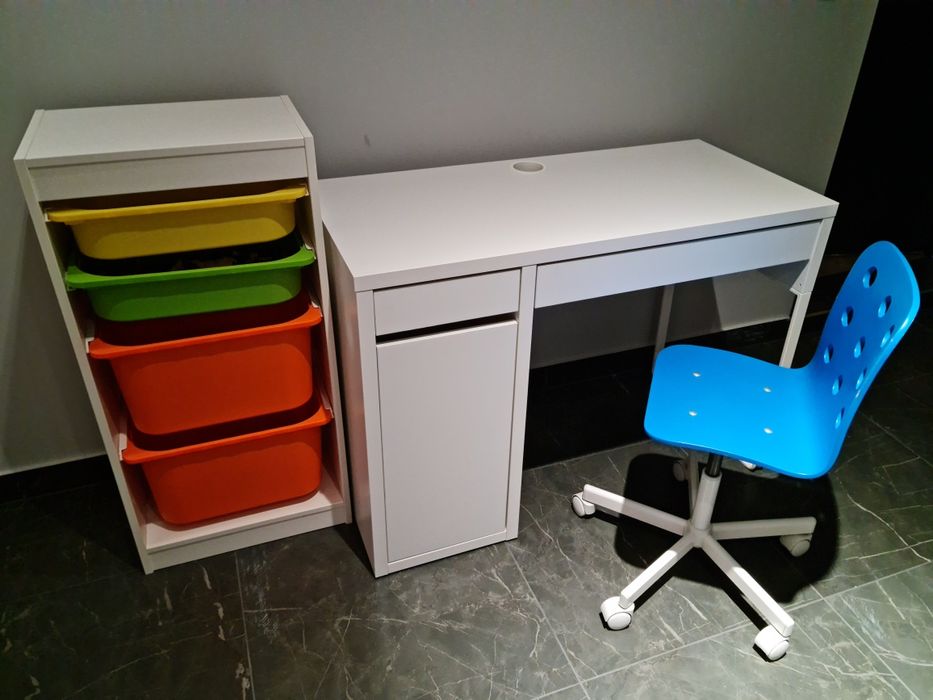 Biurko + krzesło + organizer IKEA – super stan!