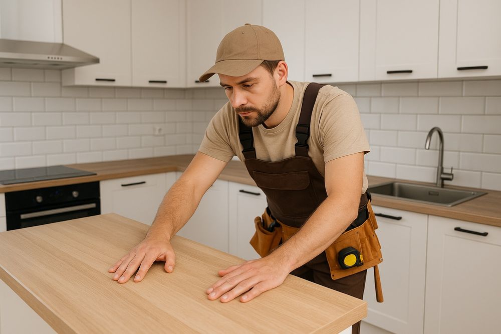 Wymiana blatu kuchennego. Grubość 38mm