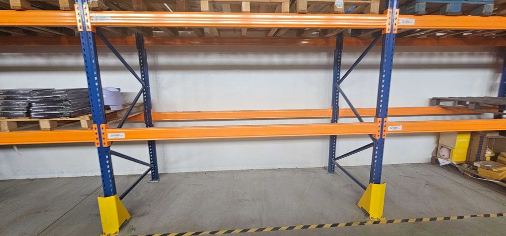 Odbojnik słupa regału paletowego H=400mm żółty