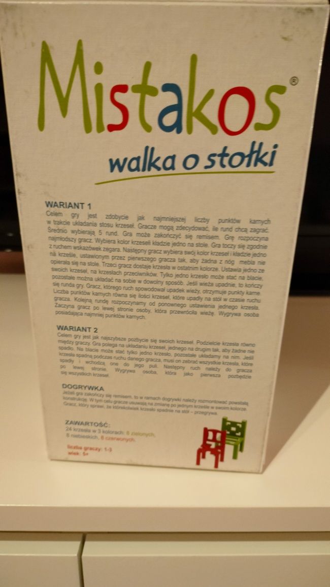 Mistakos gra walka o stołki/ krzesełka