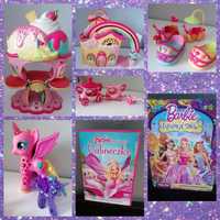 Zestaw kucyków pony + płyty DVD Barbie