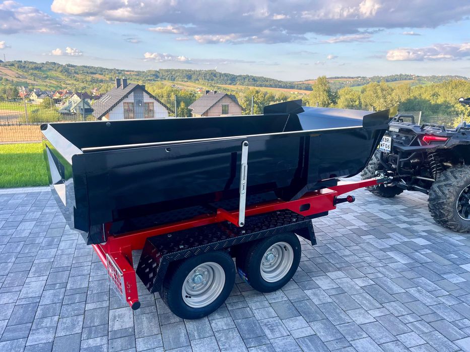 Przyczepka wywrotka hydrauliczna, do samochodu , quada , rejestracja