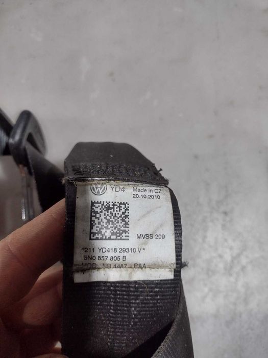 Volkswagen Tiguan 11-12 Ремень безопасности задний левый / Тигуан