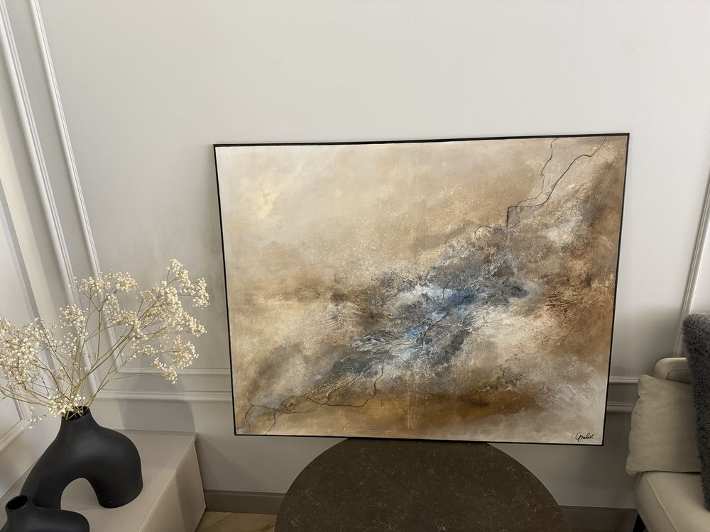 Obraz ręcznie malowany 100x80 abstrakcja