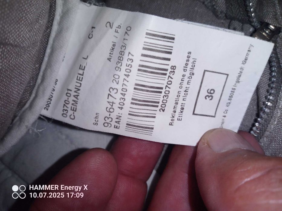 Letnie, przewiewne spodnie lniane m-ki Rosner st. idealny