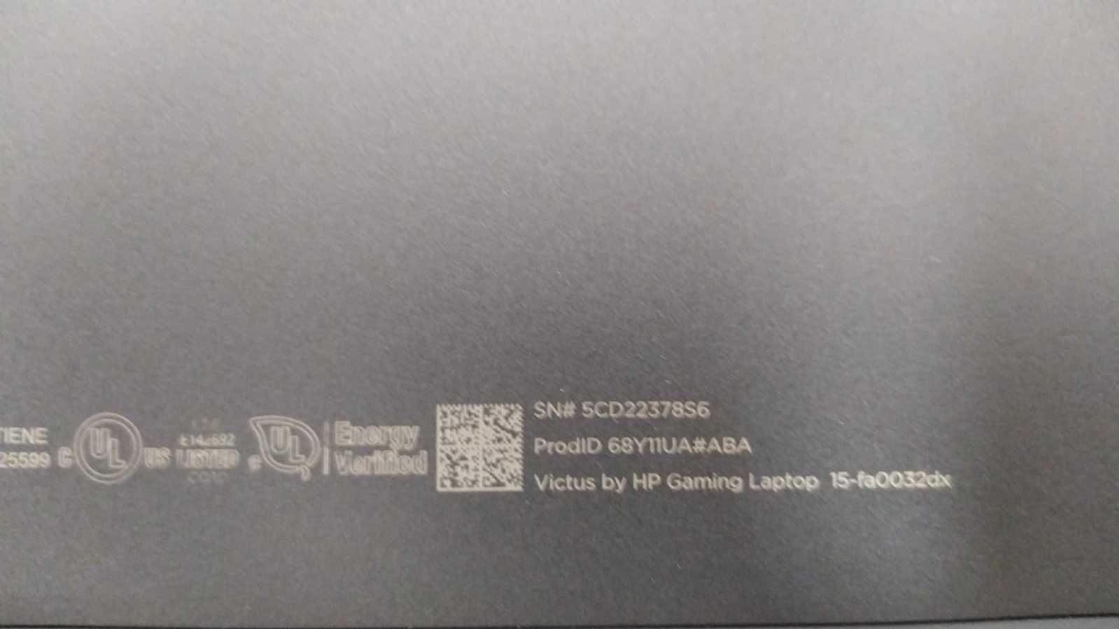 Portátil HP Victus 15-fa0032dx i7-12650H RTX 3050 Ti Não liga