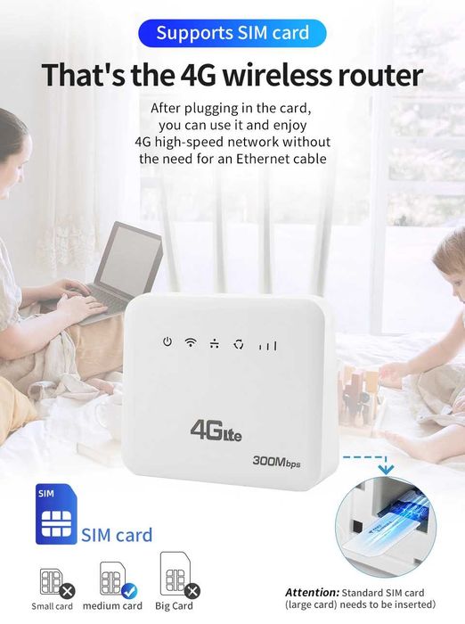 WiFi Роутер модем 4G/3G LTE SIM карта LAN до 32 абонентов USB CLM920