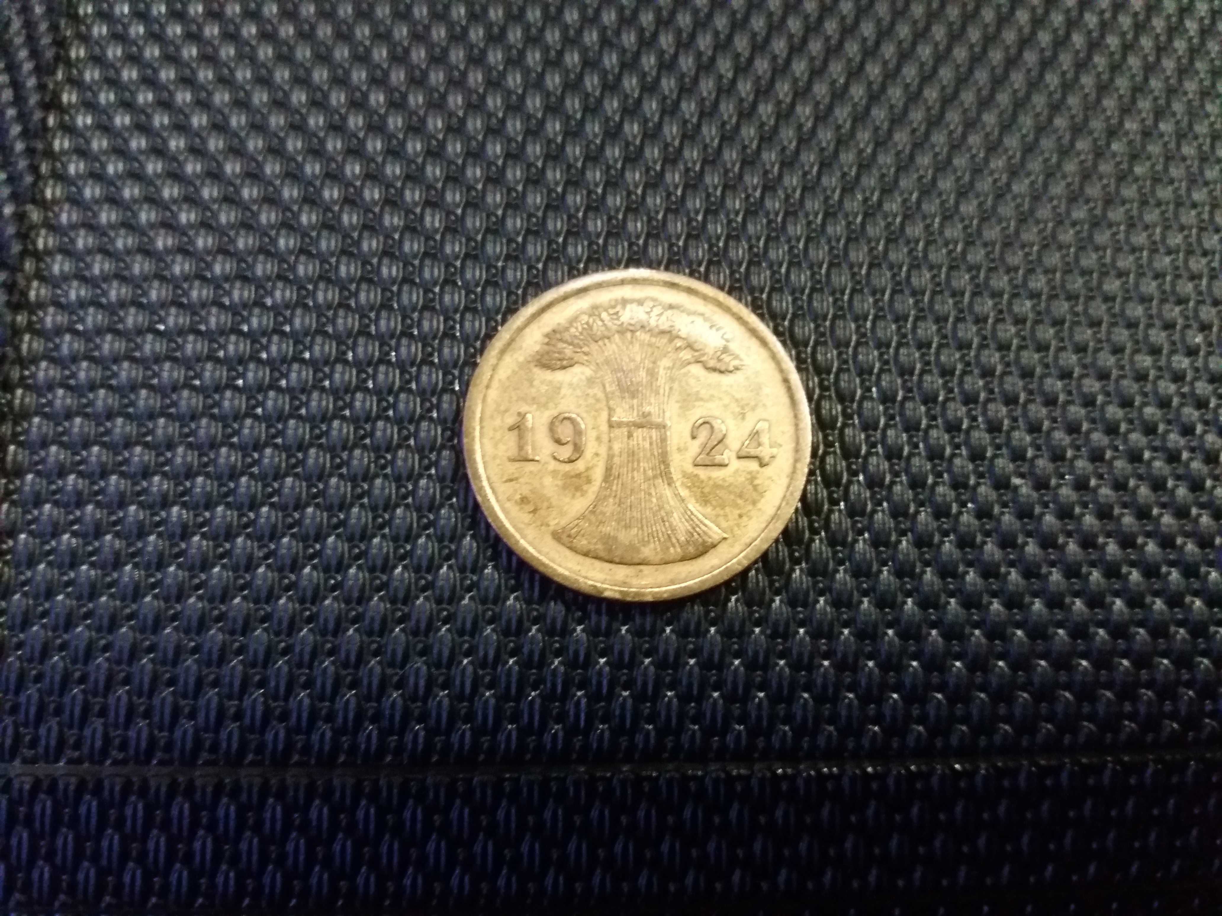 Niemcy Weimar 2 Retenpfennig 1924.B.z.m.Rzadkość.Unikat