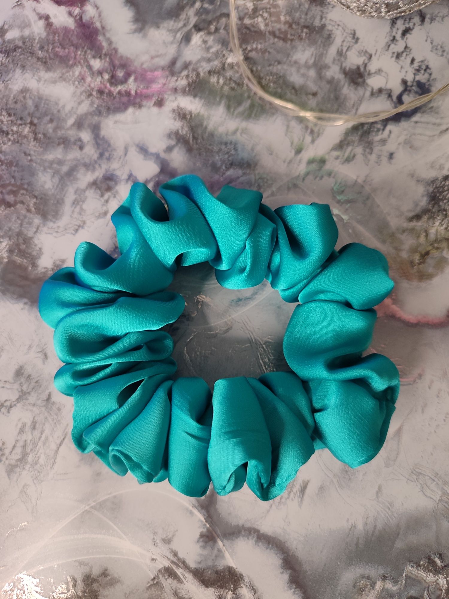 Scrunchie do włosów rozm S Jedwab