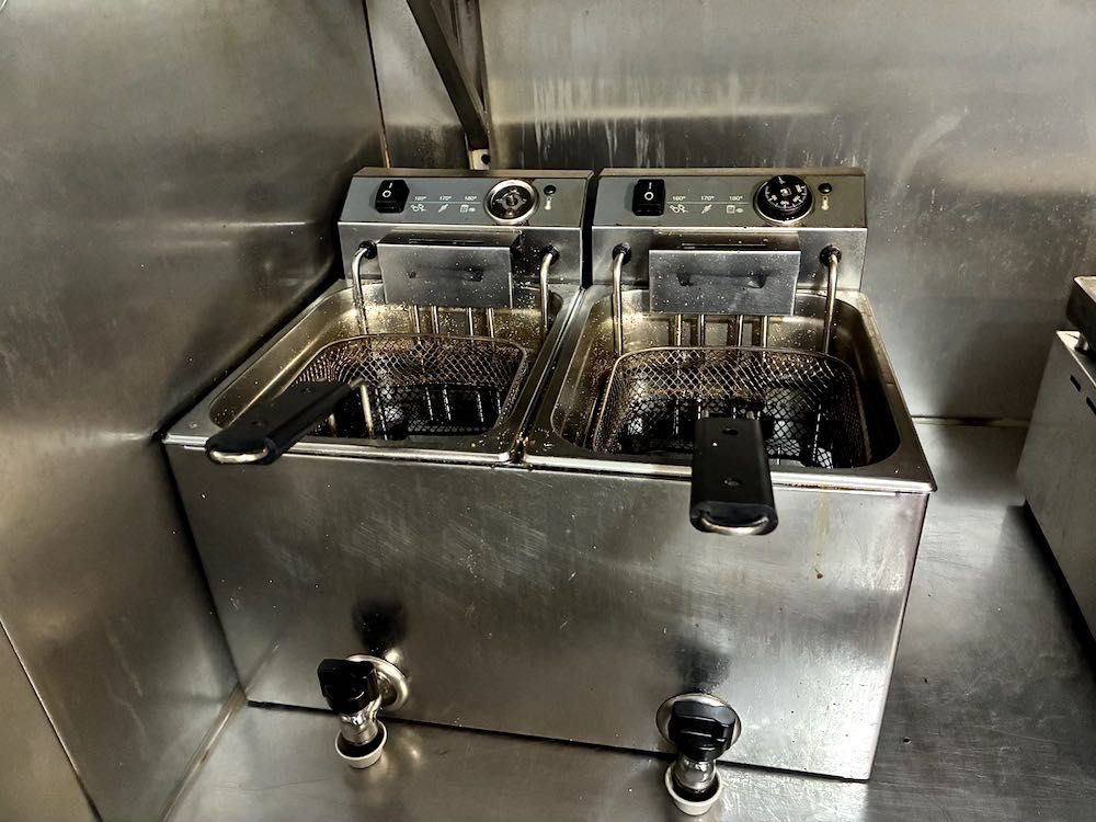 Recheio de cozinha de snack bar