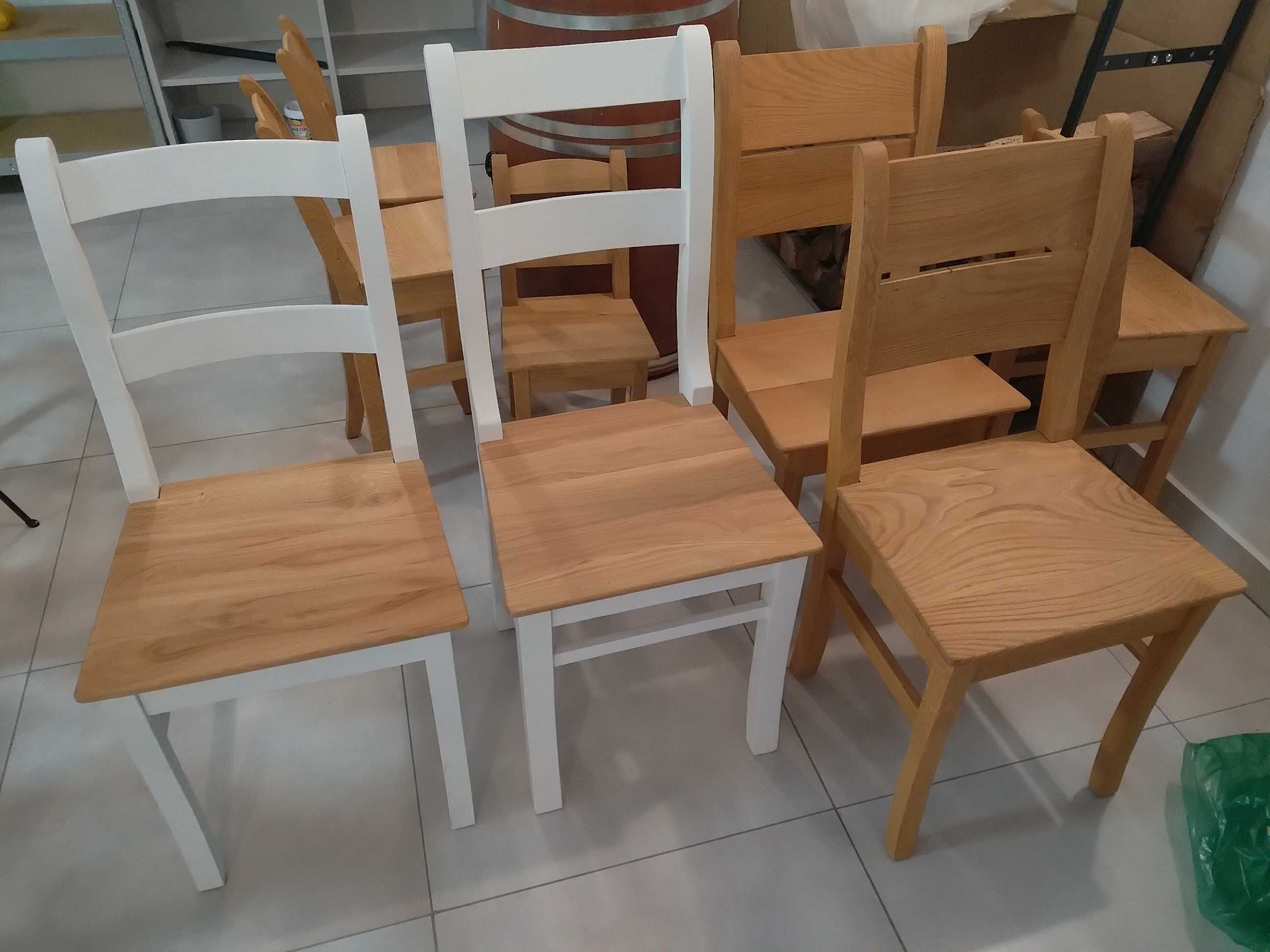 Krzesła krzesło dębowe różne salon kuchnia jadalnia NOWE