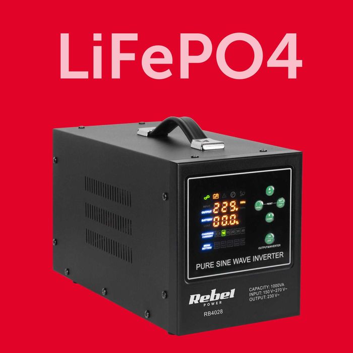 Комплект ДБЖ ИБП 1000VA+LiFePo4 12v 100ah чистый синус новое в наличии