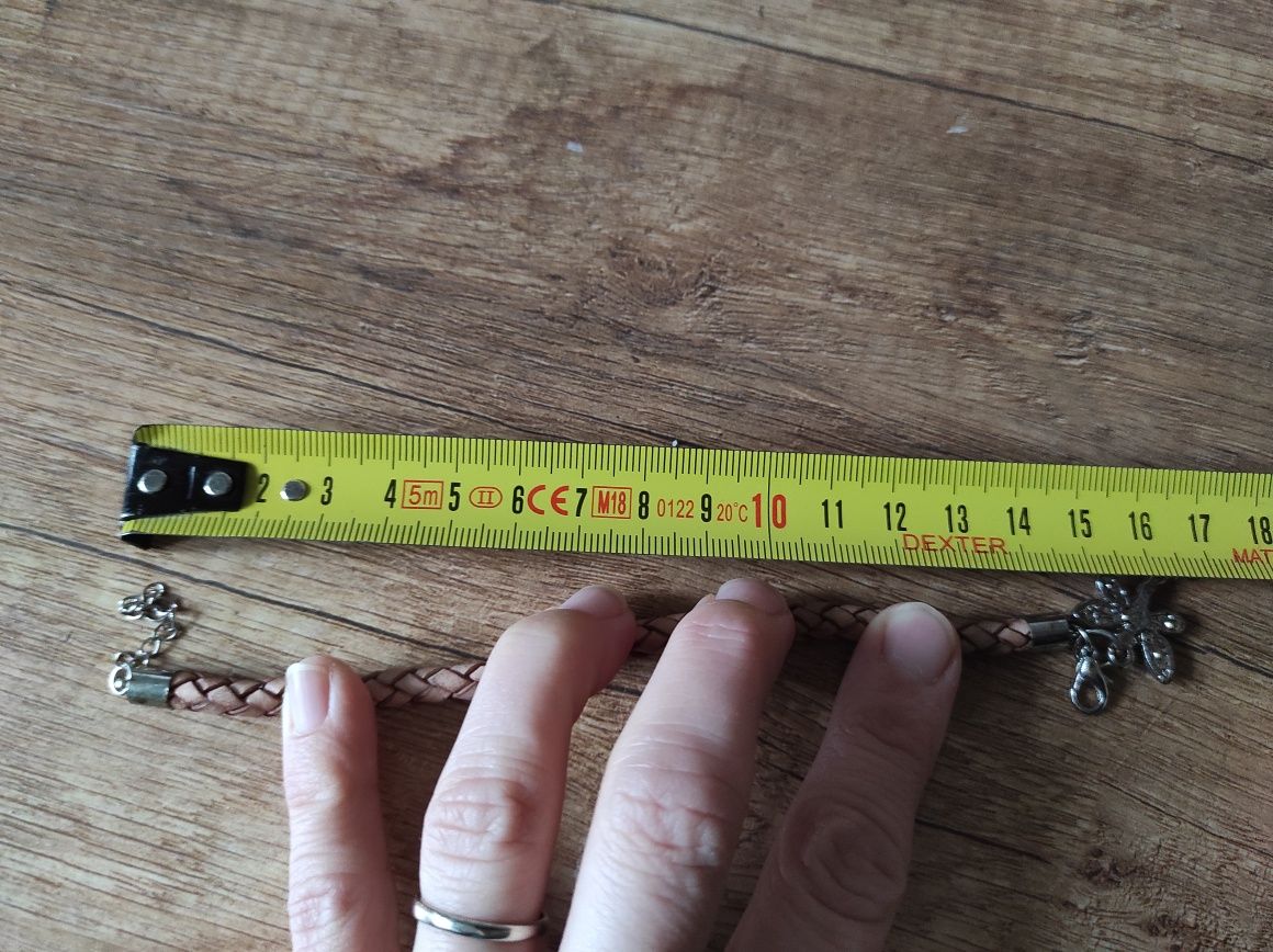 Bransoletka rzemyk ważka 15cm