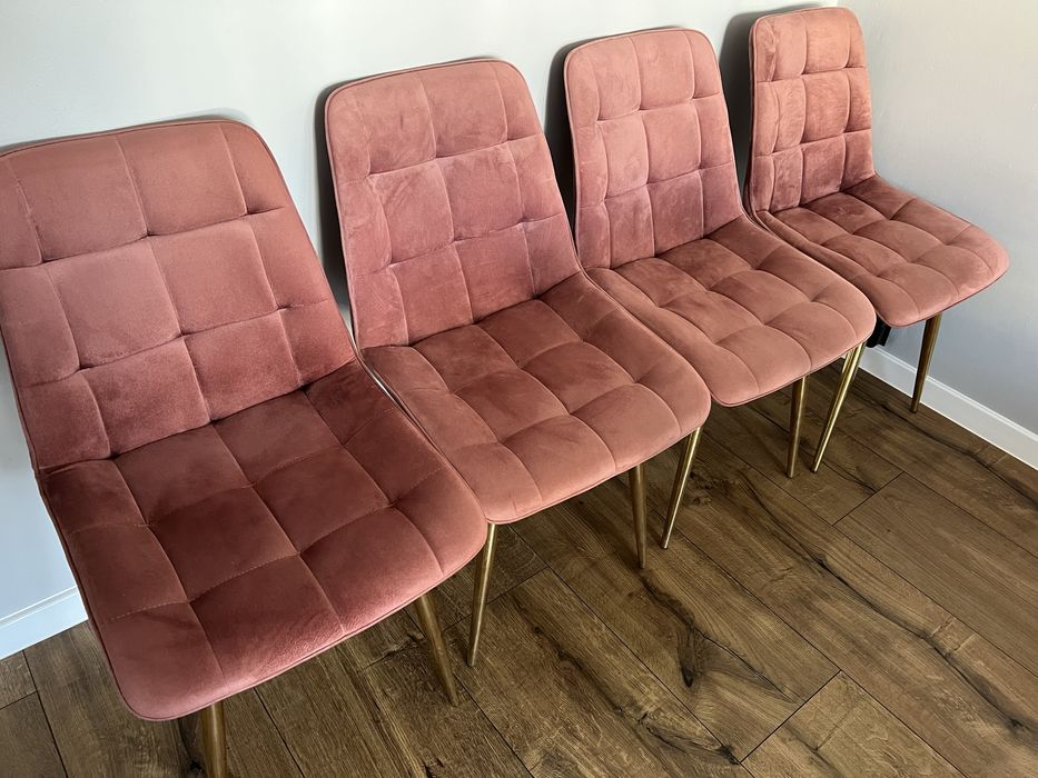 Welurowe Krzesła do jadalni