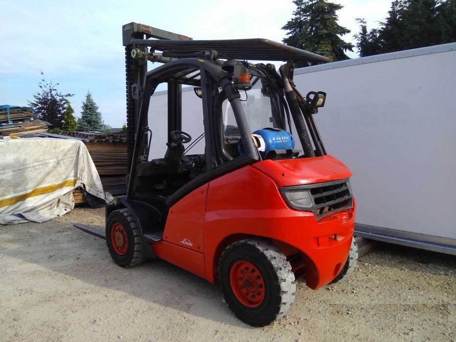 Linde H40 H45 H50 Gaz 4000kg Wózek widłowy UDT faktura paleciak 240cm