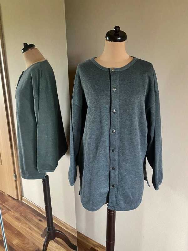 Nordstrom intimates sweter grubszy szary dres oversize luzny l