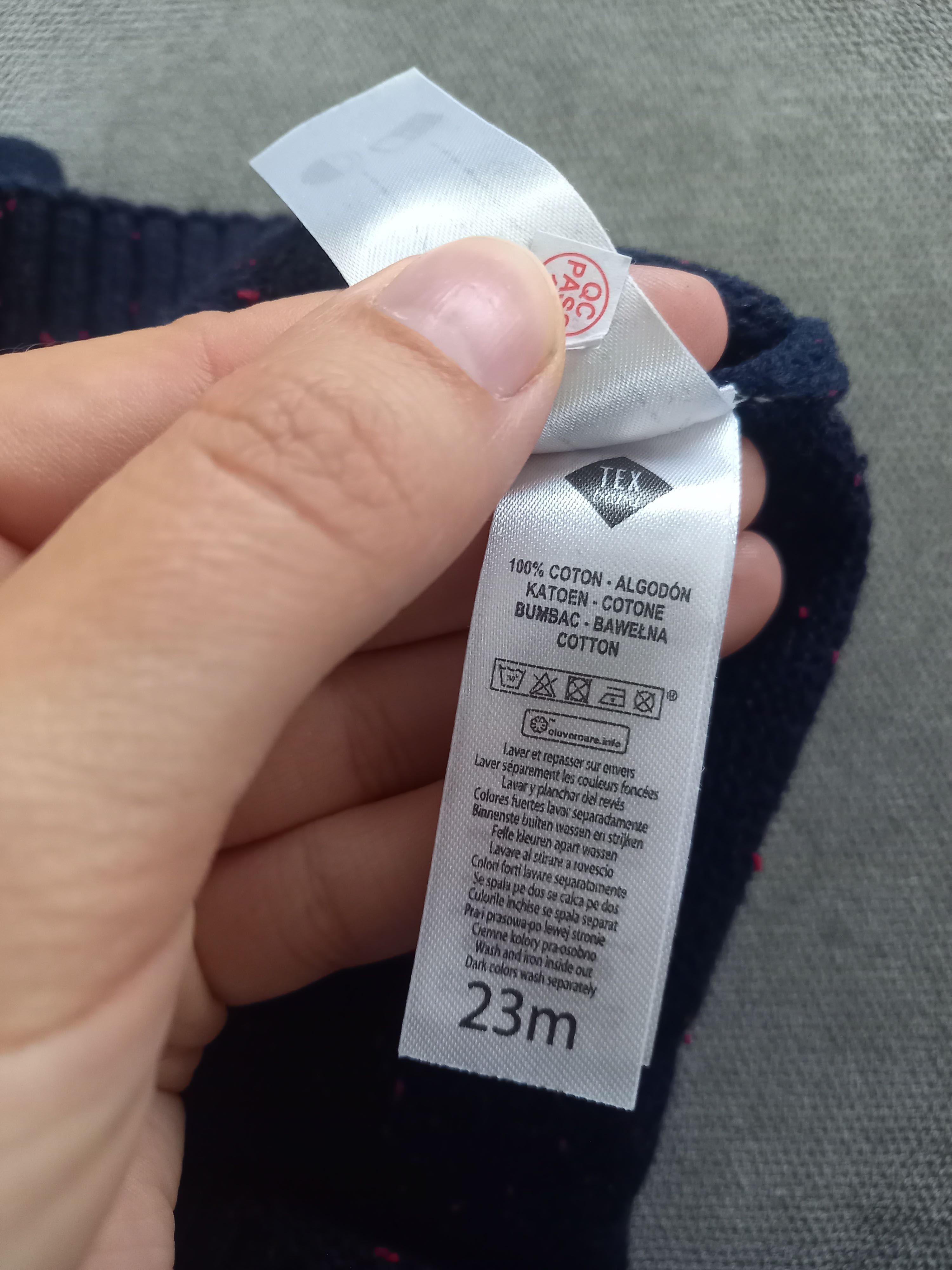 Bluza ze stójką, 100% bawełna, rozm. 86-92