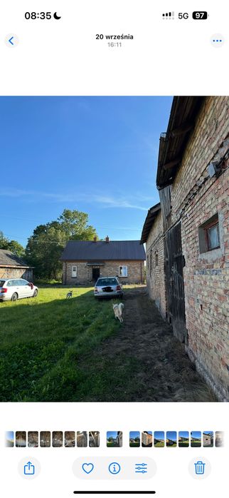 Siedlisko z murowaną stodołą i domem – Czernice Borowe, Mazowieckie