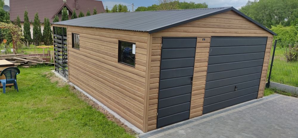 Garaż  blaszany 6x6  6x5,8