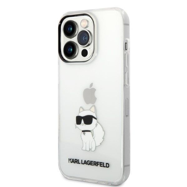 Etui iPhone 14 Pro Karl Lagerfeld Choupette Transparent Hardcase