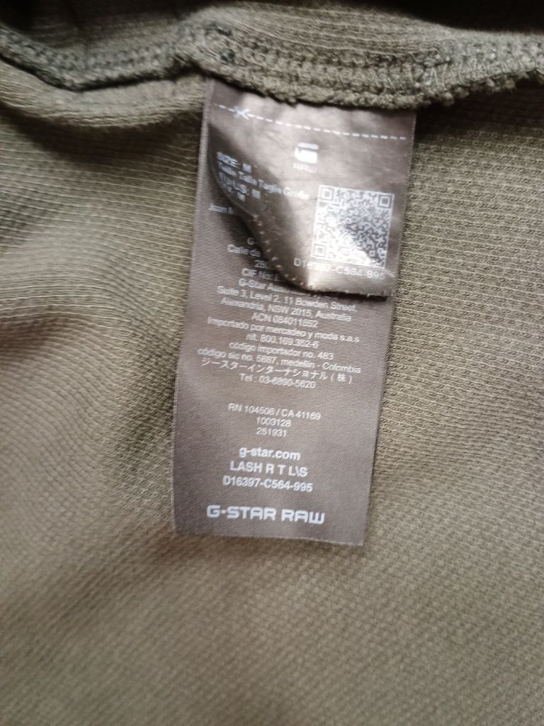 Koszulka Khaki z Długim Rękawem G-star Raw M