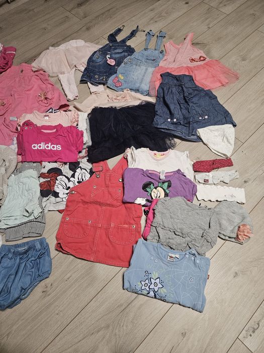 Mix ubranek dla dziewczynki 74-80