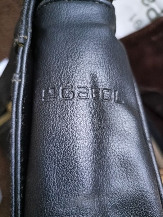 Torebka torba damska ze skóry skórzana czarna na ramię markowa Gabol