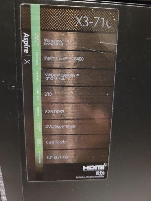 Komputer Acer X3-710