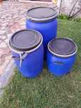 Barril de plástico azul 40/60/80L
