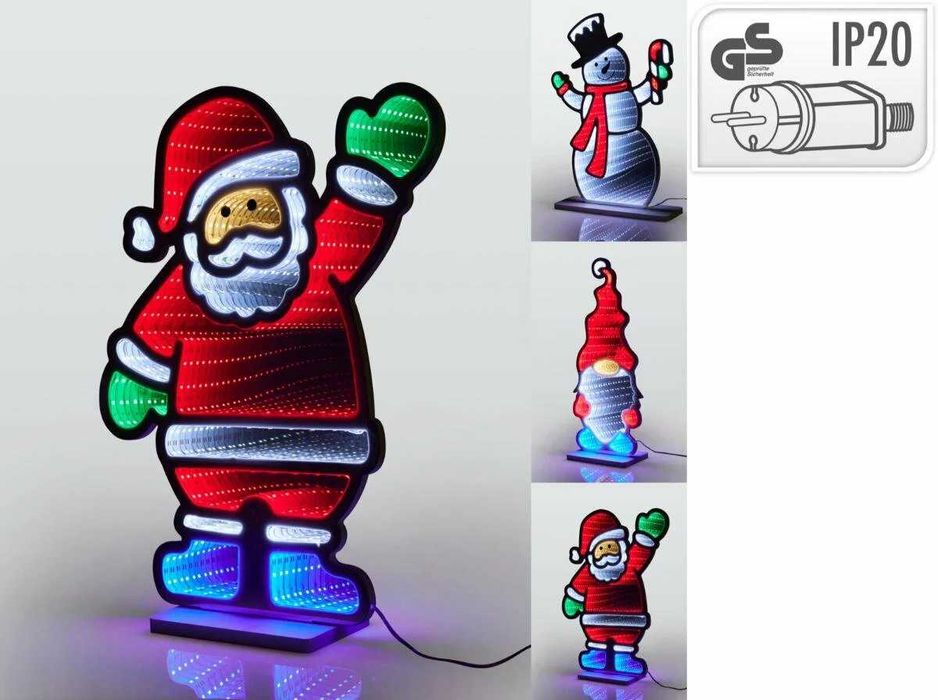 Lustro świąteczne z diodami LED, 45 cm