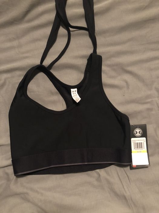 Top desportivo com sports bra UNDER ARMOR negro NOVO,senhora, mulher M