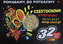 10 finałków WOŚP 2024 32 finał moneta finalki