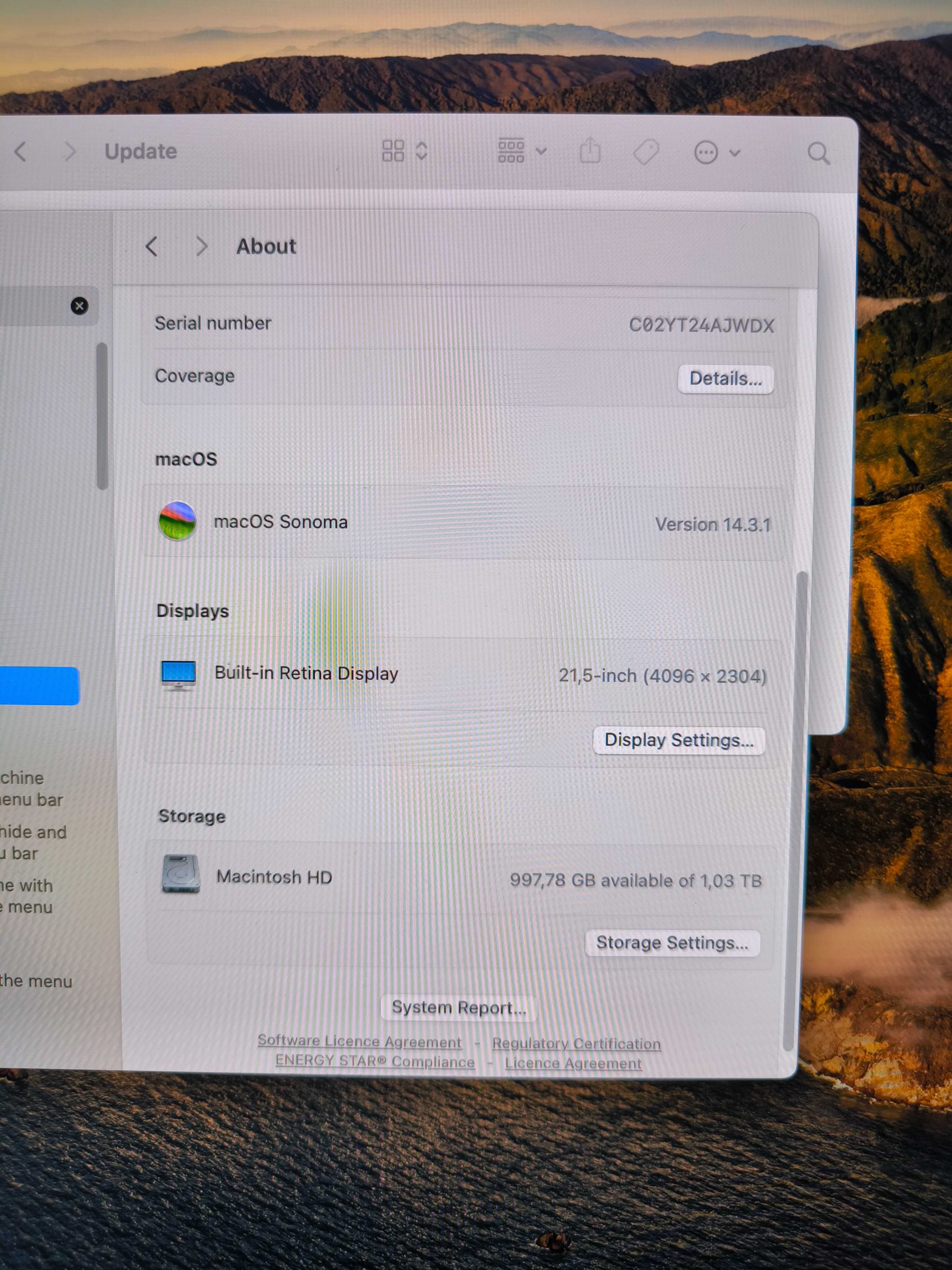 Apple iMac Retina 4K, 21.5, i5, 1TB 2019