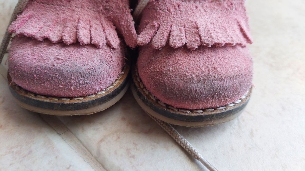 Sapatos de menina em camurça Tamanho 19