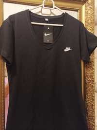 Koszulka damska czarna z logo Nike