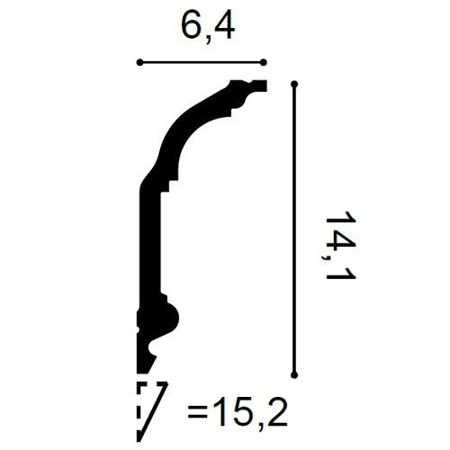 SKLEP -  Orac Decor  - C339 H-14,1cm listwa sufitowa- rabat 7%