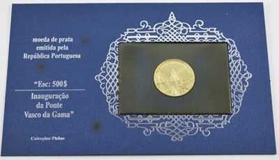 Moeda 500$ ( Escudos ) Prata Ponte Vasco da Gama