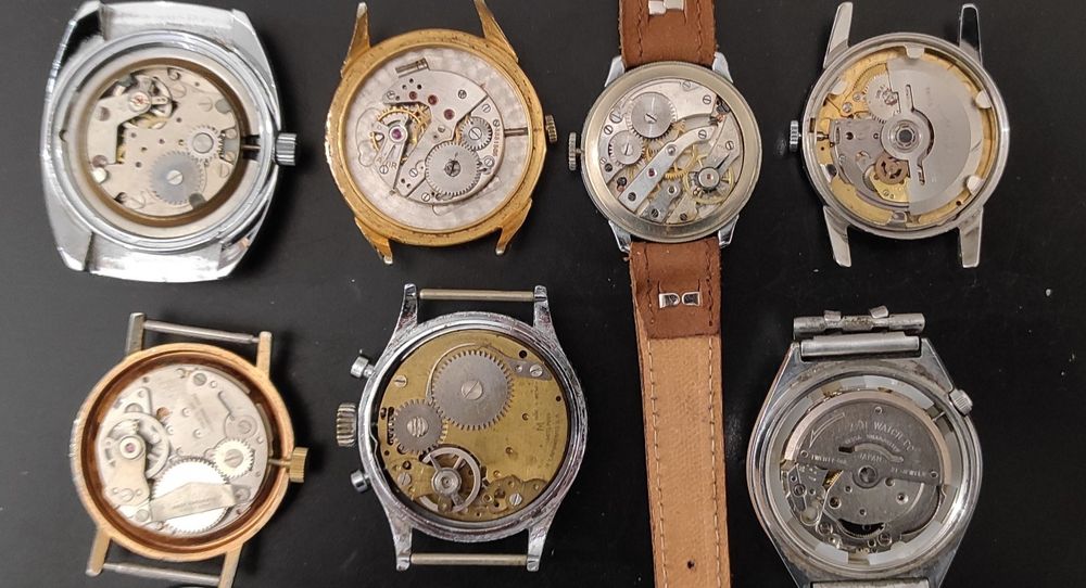 7 Relógios mecânicos.