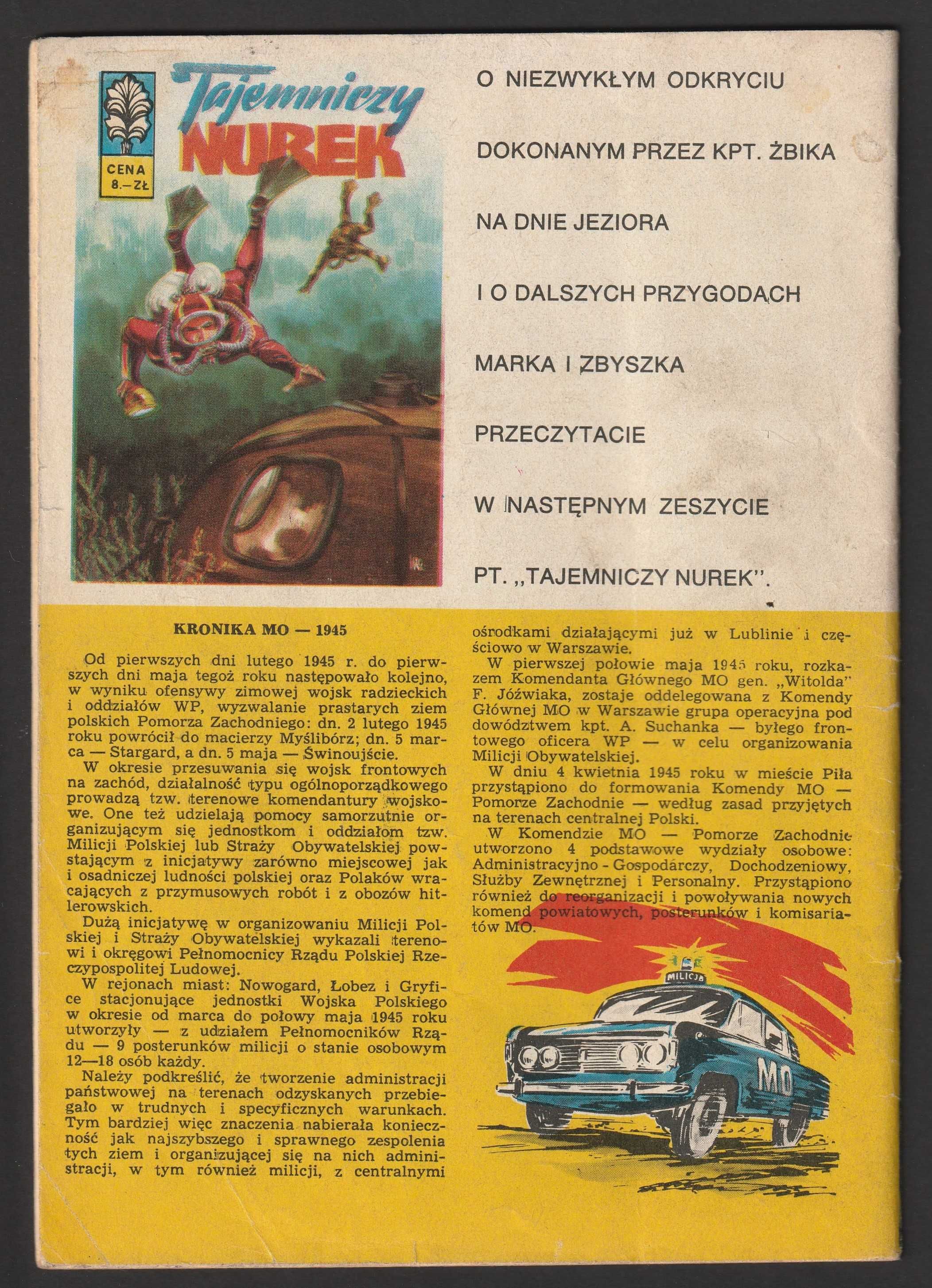 Kapitan Żbik - Wiszący rower - 1973 - wydanie pierwsze .