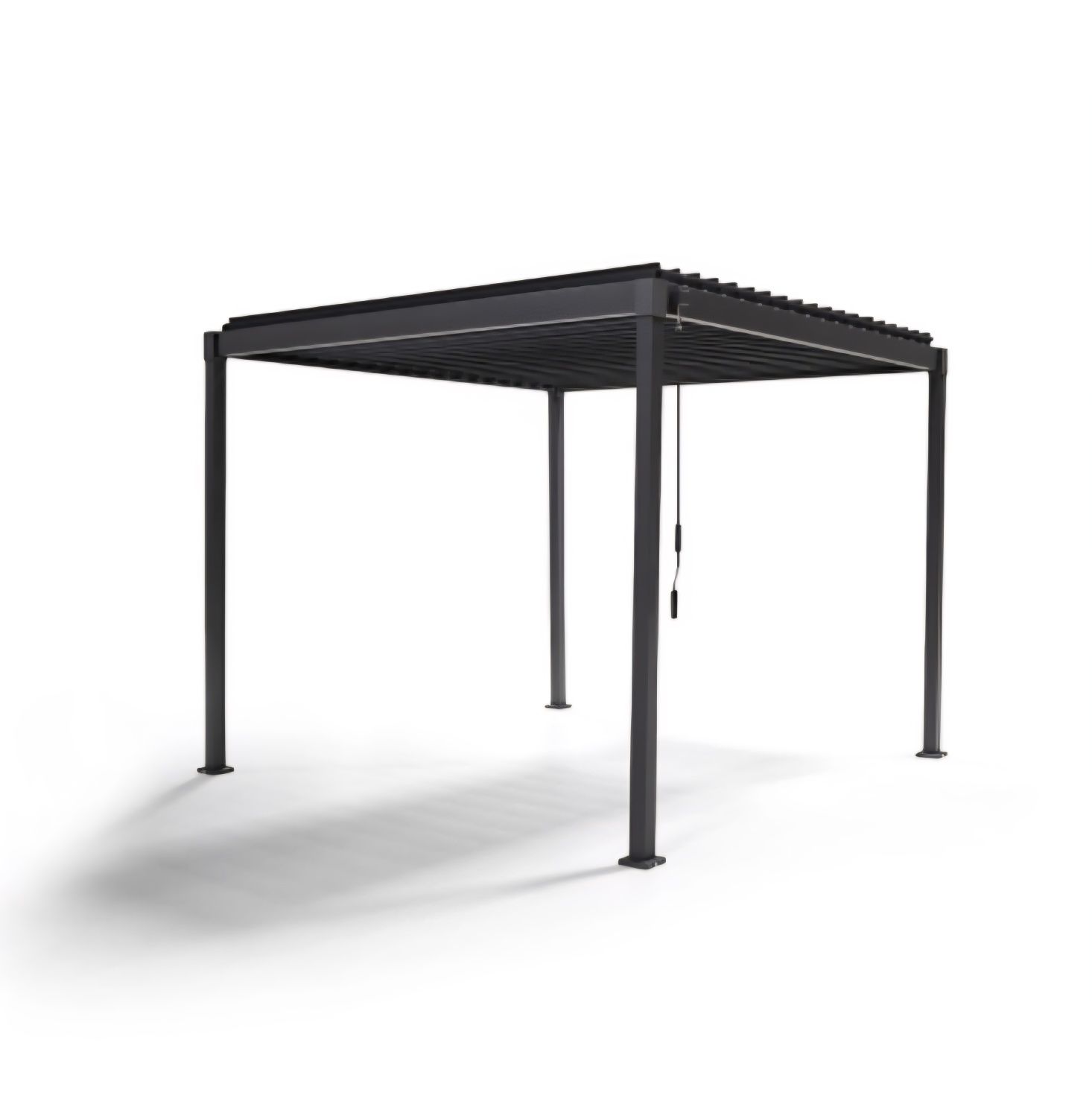Pergola ogrodowa MIRADOR 80 Solid 3 x 2,4 x 2,4m Antracyt