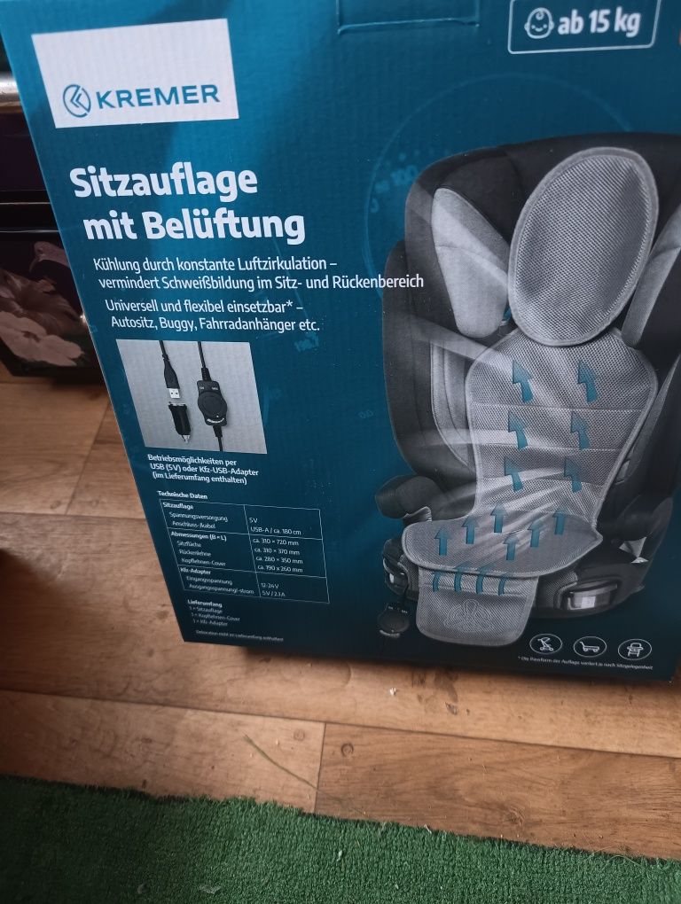 Mata chłodząca  na siedzenie do auta