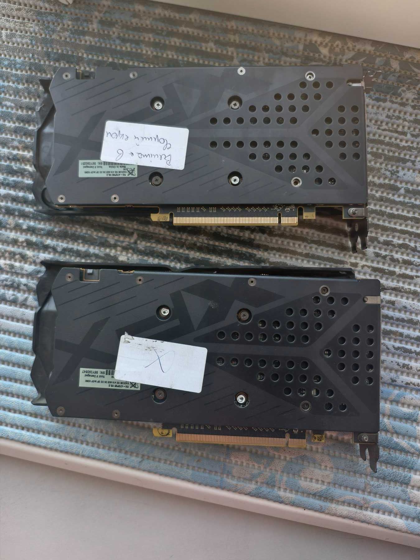 2 відеоакарти в ремонт/на запчастини! XFX RX 470 8GB