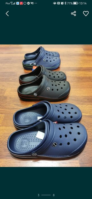 Klapki Męskie Typu Kroksy Lekkie Wygodne