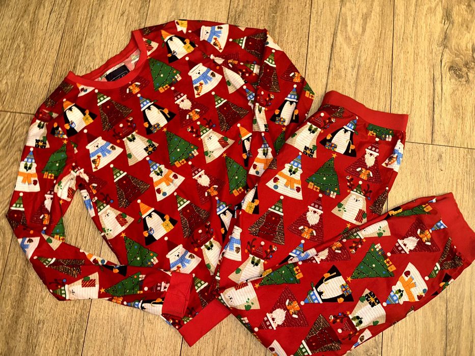 Next piżamka świąteczna czerwona S-M