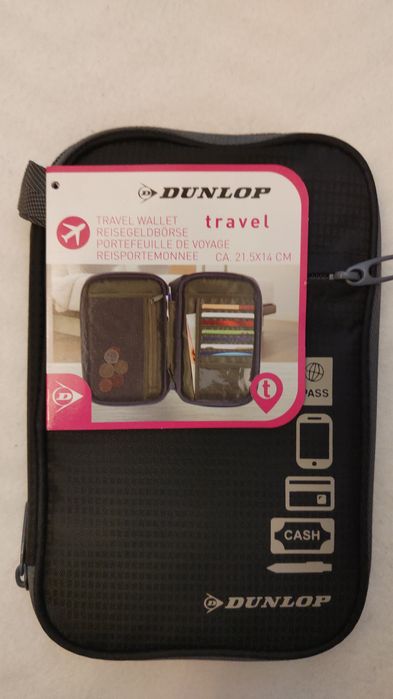 Portfel Dunlop podróżny czarny