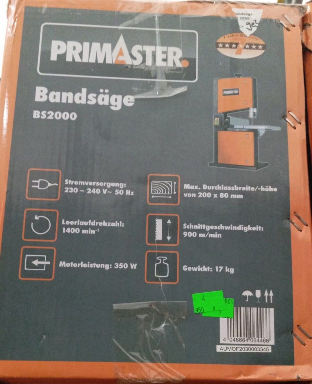 Piła taśmowa Primaster