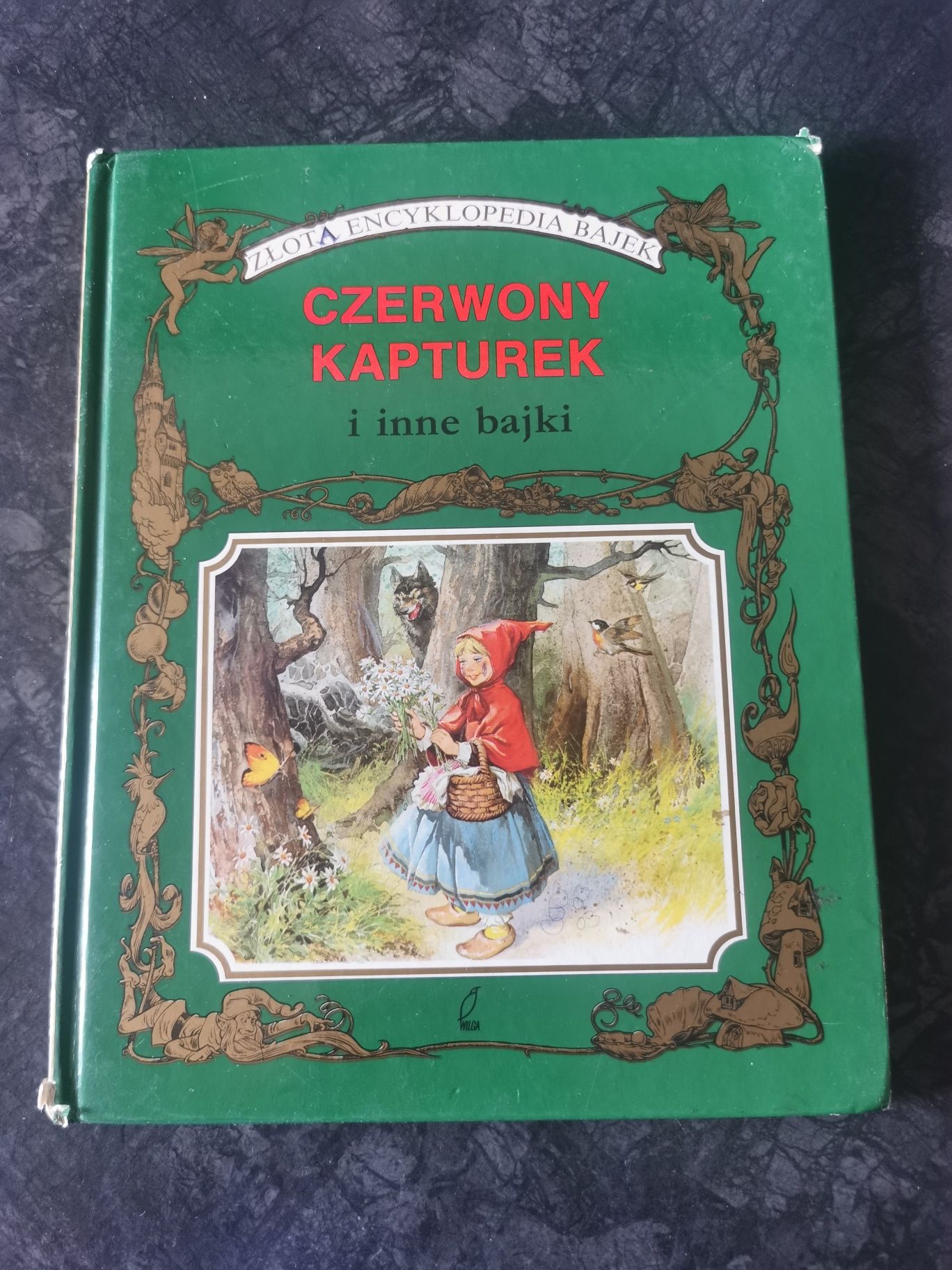 Książka złota encyklopedia bajek czerwony kapturek 1991 bgw